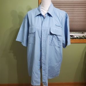 GH Bass & Co. Large short sleeve button down.